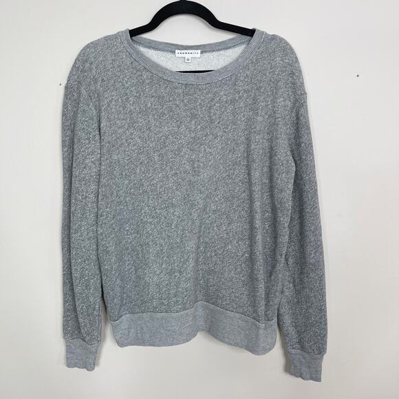 Aritzia Community Cotton French Terry Sweatshirt XSmall XS Gray Long Sleeve - Picture 1 of 7